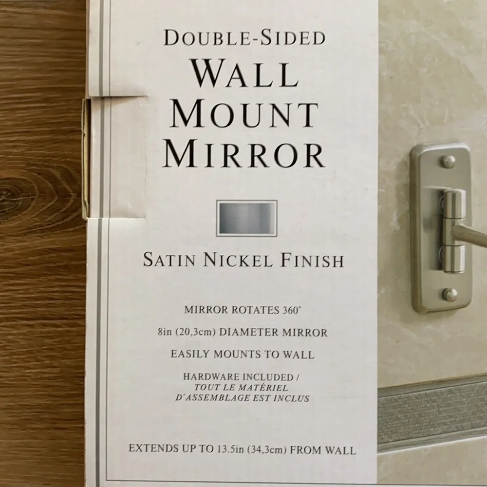 Double-Sided Wall Mount Mirror